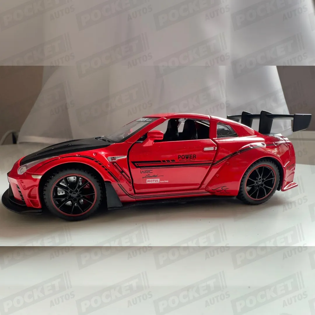 44756 diecast nissan gtr r35 engine detail