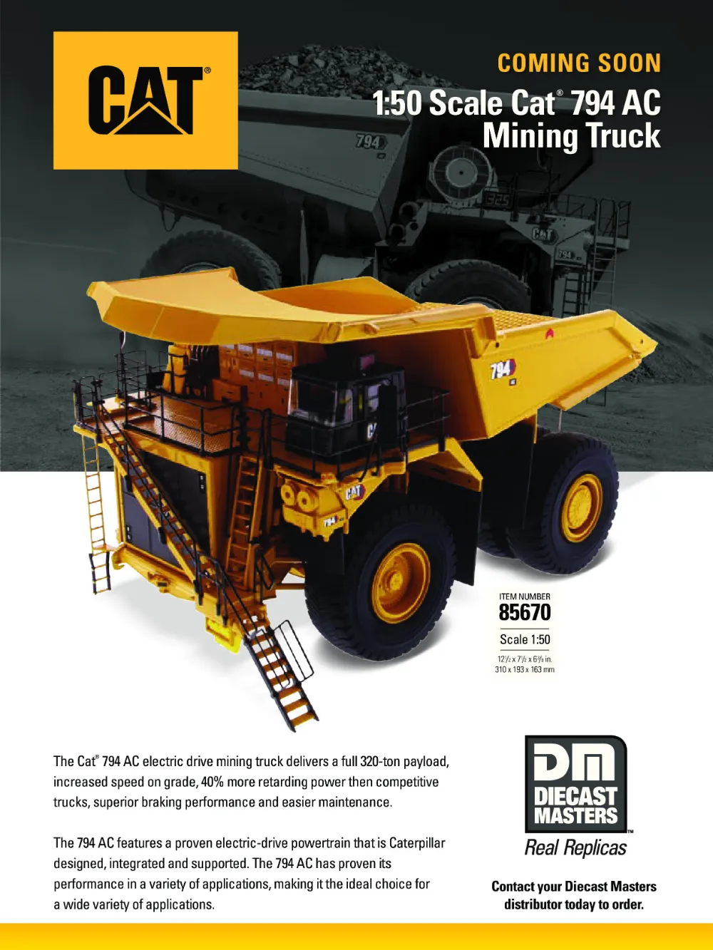 44812 caterpillar 7495 diecast features