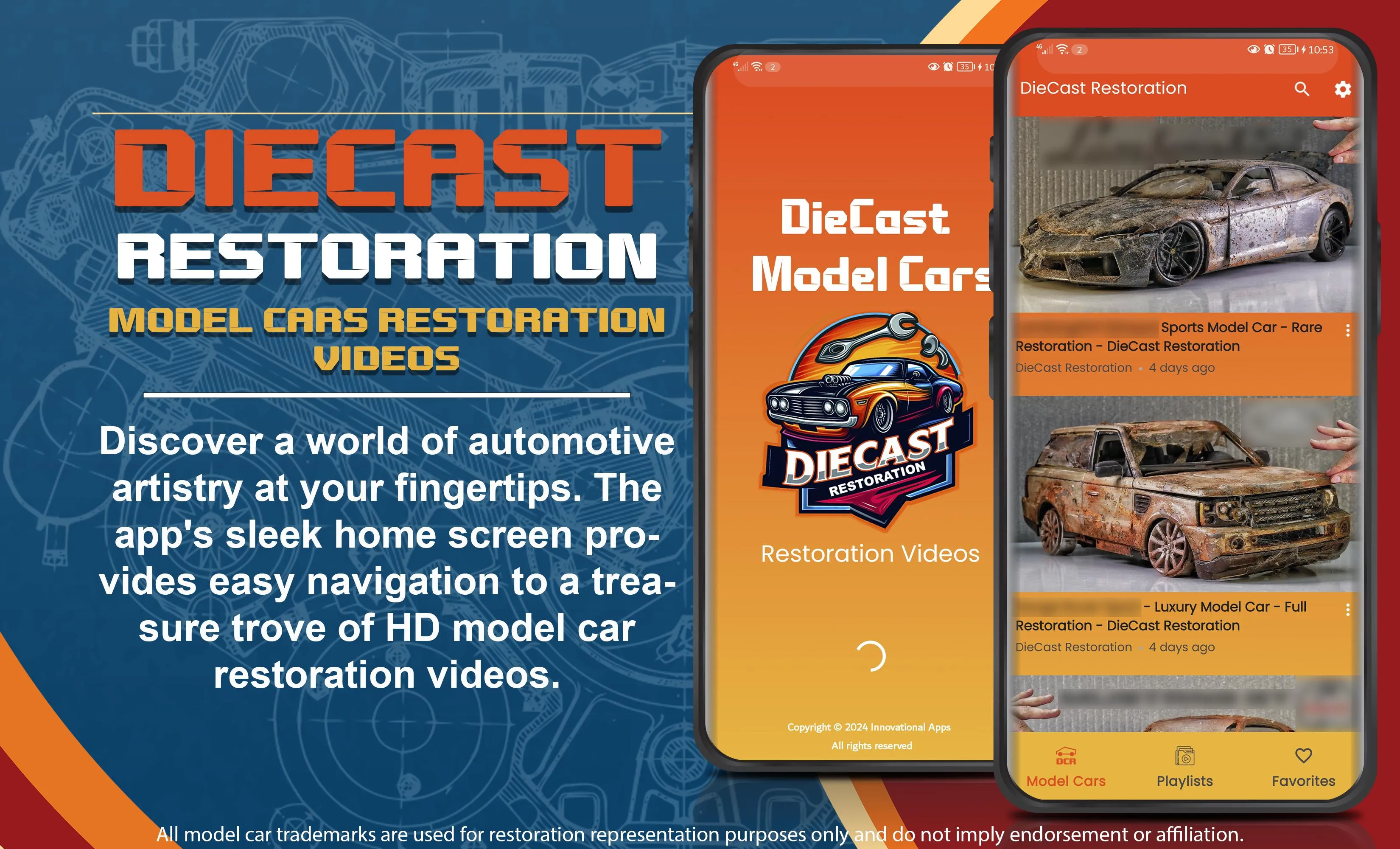 44988 diecast model car before after