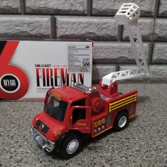 45088 diecast mobil pemadam kebakaran detail